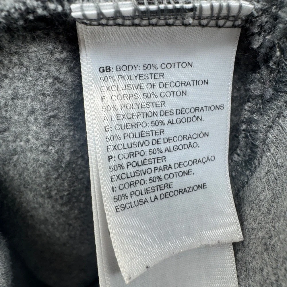 The North Face Pullover Hoodie‎ Mens Medium Half Dome Grey Sweater Casual